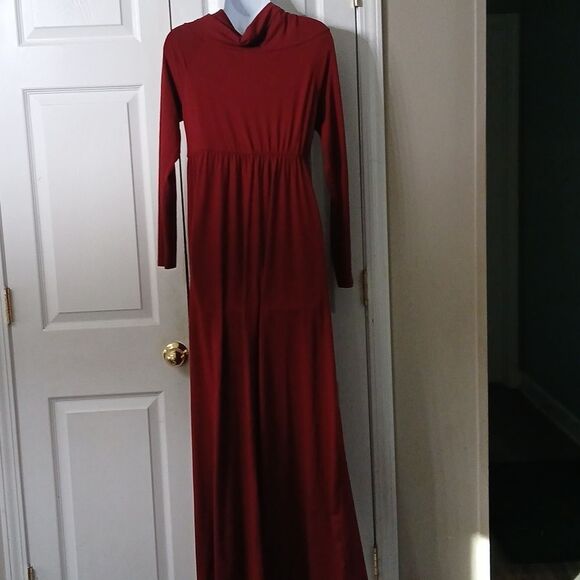 Mother Bee long sleeve maternity super soft cowl neck maxi dress Sz M NWOT - Picture 5 of 8